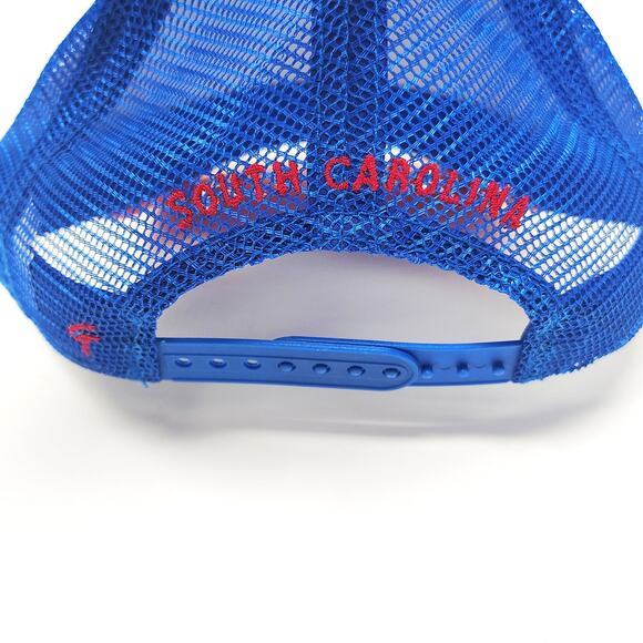 New South Carolina Hilton Head Hat Pink Blue Trucker Mesh Snapback Anchor main image 9